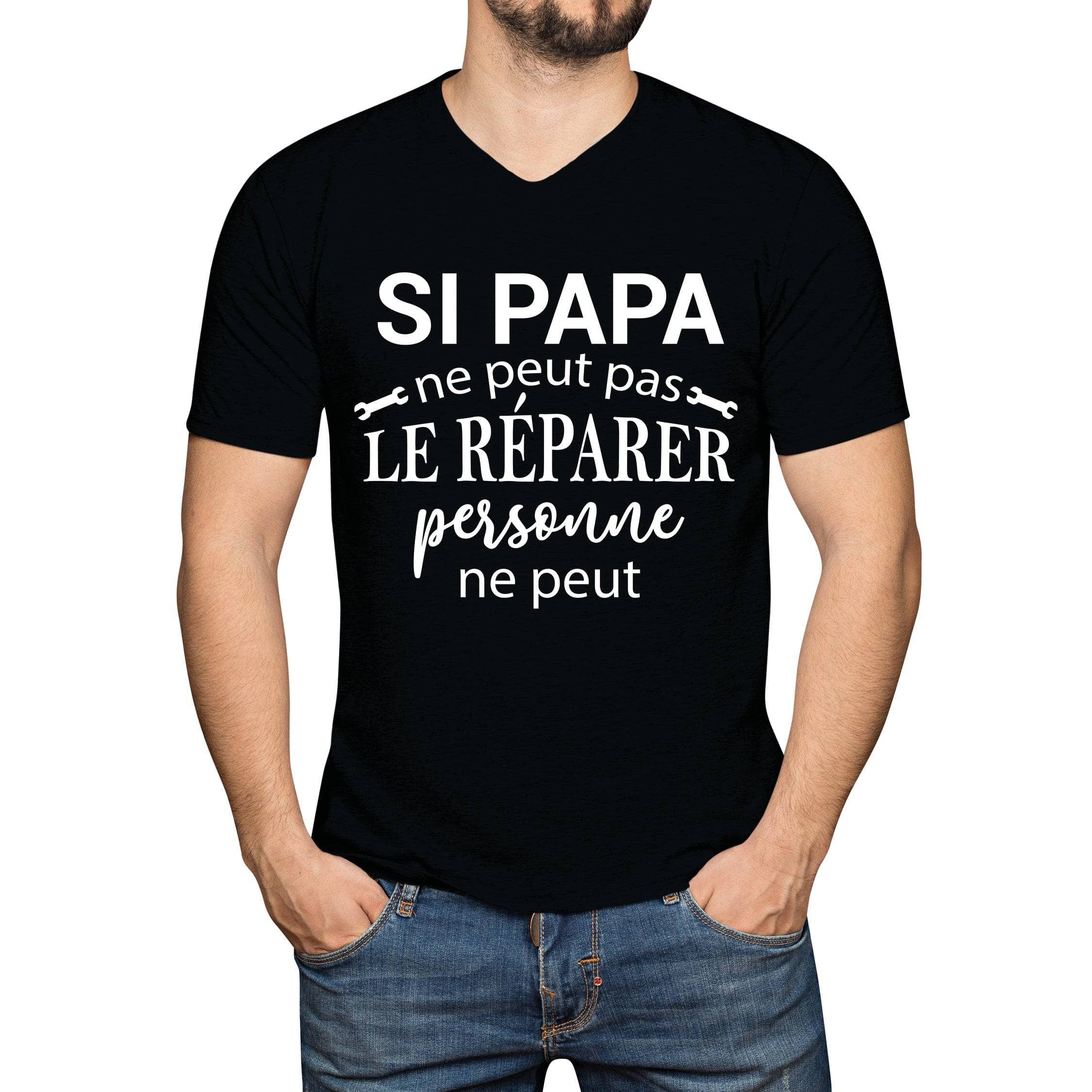 T shirt homme Si papa ne peut pas le r parer